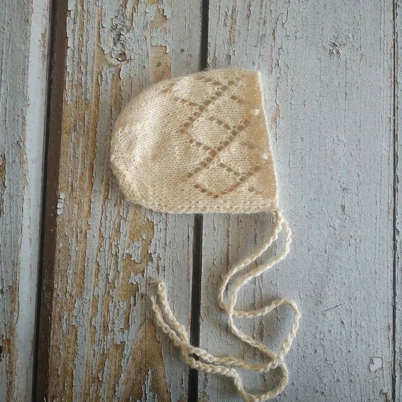 
Newborn bonnet photography props baby diamond hat photography props 