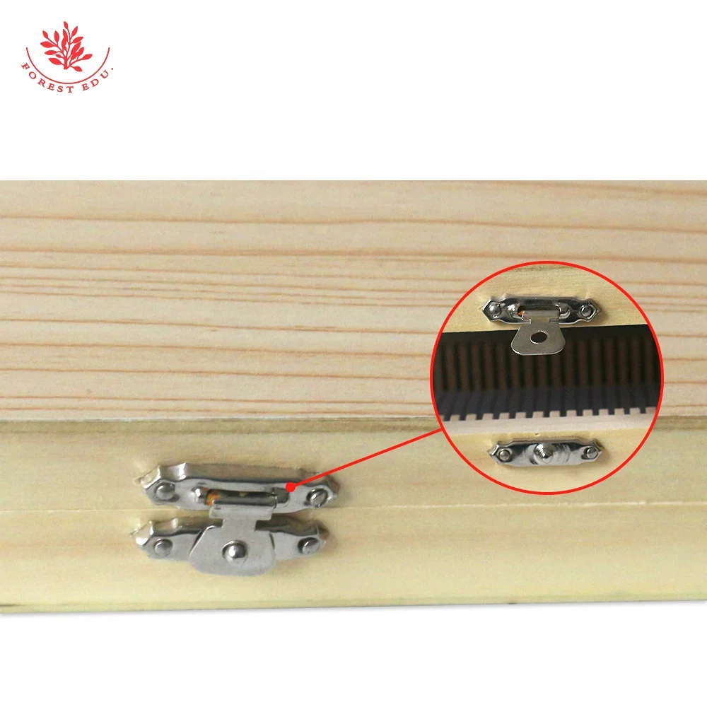 Microscope Slides Wood Box 100Places Prepared Slides Laboratory Storage Box Pine Wooden