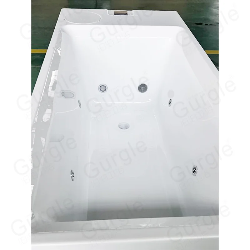 1.9m Freestanding Acrylic Ice Bath Tub LED Light  Body Recovery Cold Plunge All In One Cold Plunge With Water Chiller