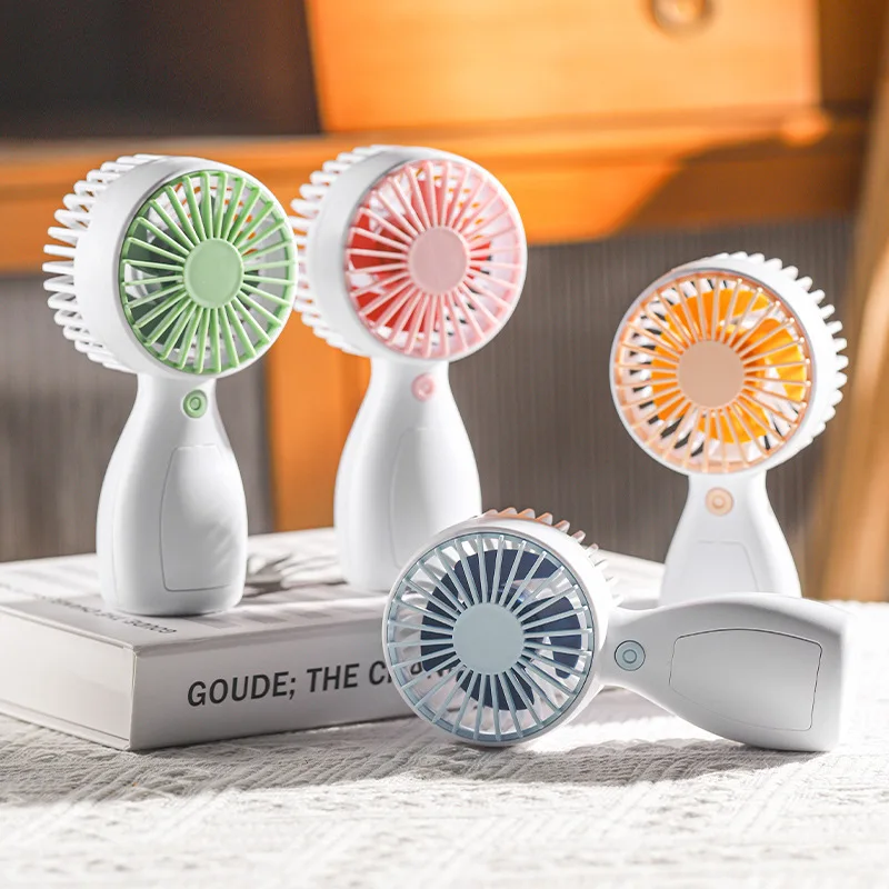 New Handheld Mini Air Conditioner USB Rechargeable Portable Humidifier Mist Cooler Cooling Spray Humidifier Fan For Home W24-252