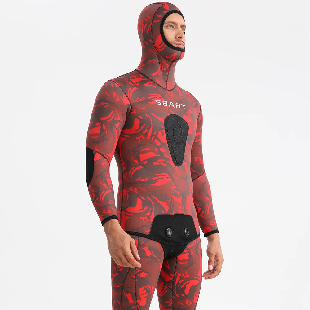 SBART Factory Supply Neoprene Wet Suit Surf Clothing For Kayak Two Piece  Opencell Full Body Snorkeling Spearfishing Wetsuit