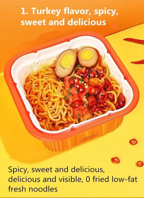 Wholesale instant self-heating hot spicy Healthy fresh Noodles