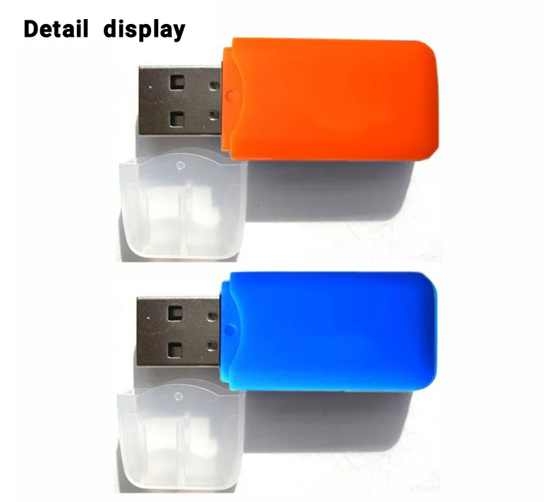  Высокоскоростной мини считыватель карт памяти Micro T-Flash TF SD USB 2 0 с крышкой