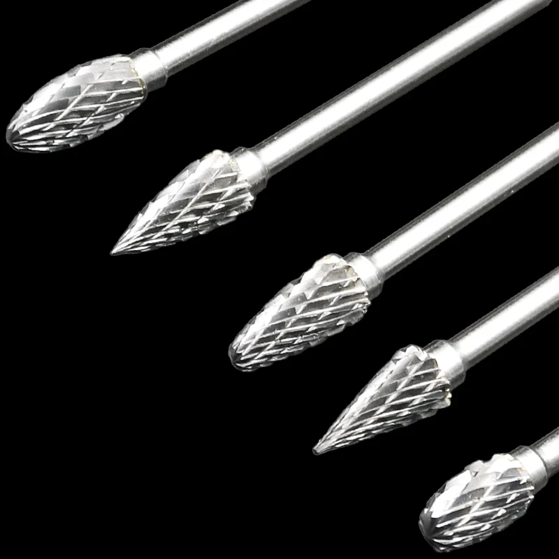 1/8 Tungsten Carbide 3x6mm Drill Bits Rotary Burrs Metal Diamond Grinding Woodworking Meatl Milling Cutters DIY