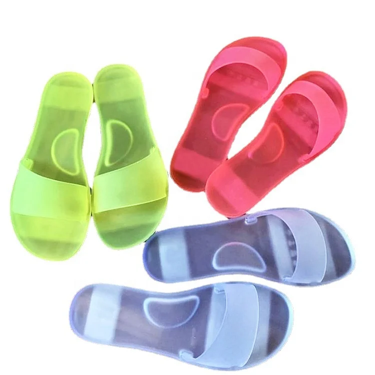 Сандалии женские прозрачные, плоская подошва, прозрачные, с кристаллами, матовые, пляжные тапочки, летняя обувь