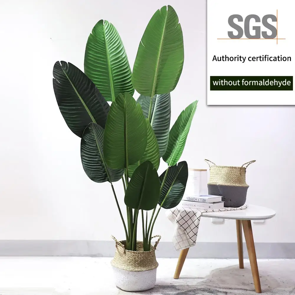 
Indoor 1.2 m artificial travaler banana tree hard rubber leaves plastic plant artificial plant trees supplier 