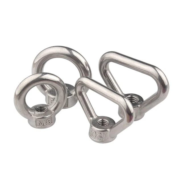 DIN582 Stainless Steel Round Head Lifting Eye Nut Forged Lifting Eye Nuts Ring Nuts