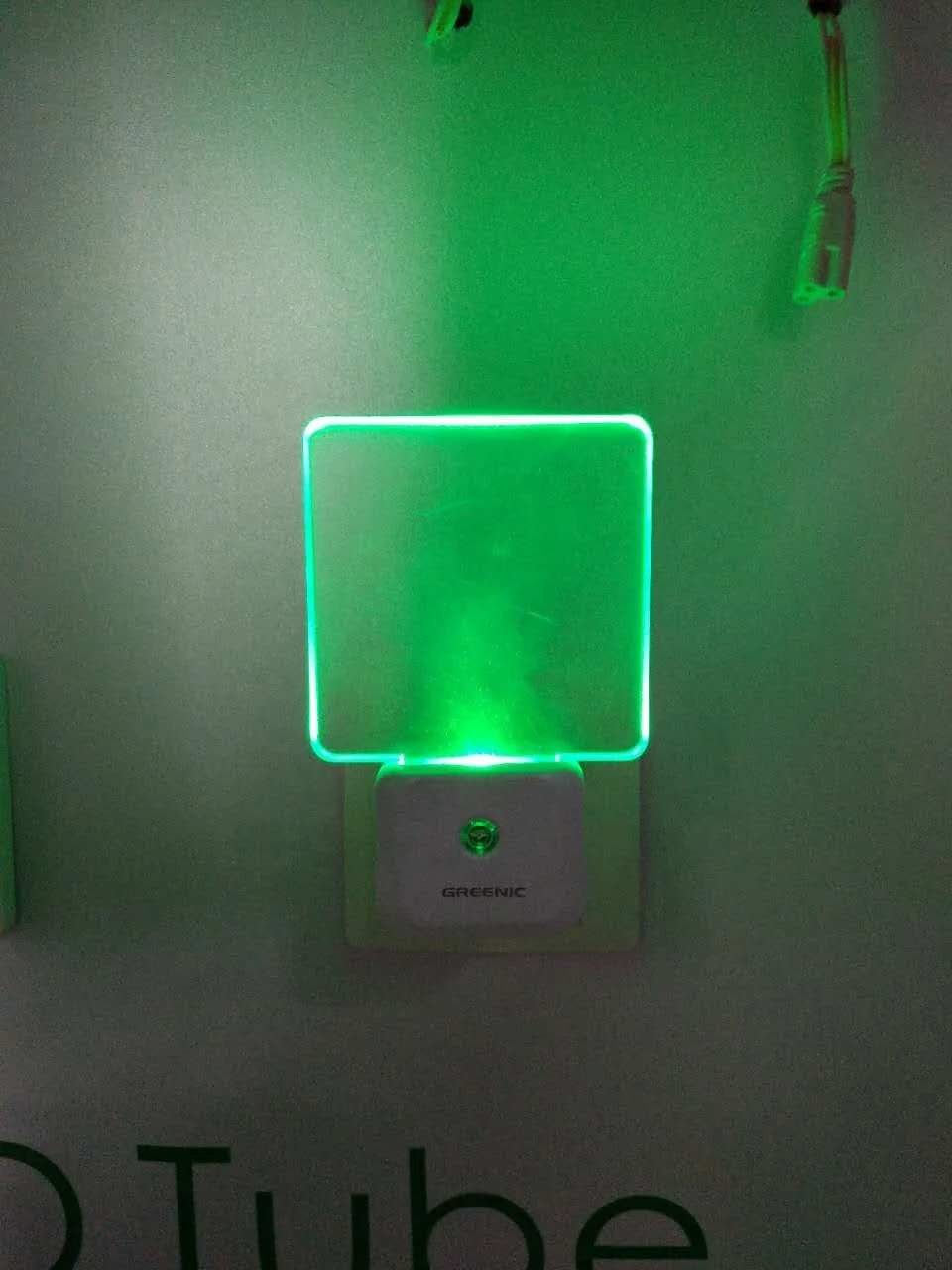 green plug in led hallway night light sensor small uk plug led sleepy light for kids room