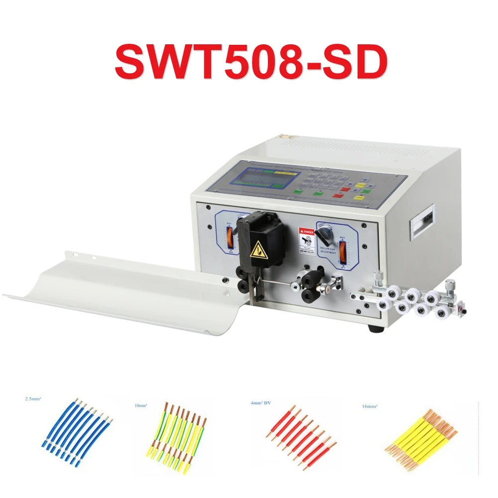 SWT508-SD Peeling Stripping Cutting Machine for Computer Automatic Wire Strip Stripping Machine 0.1-6mm2 AWG10-AWG28 220V 110V
