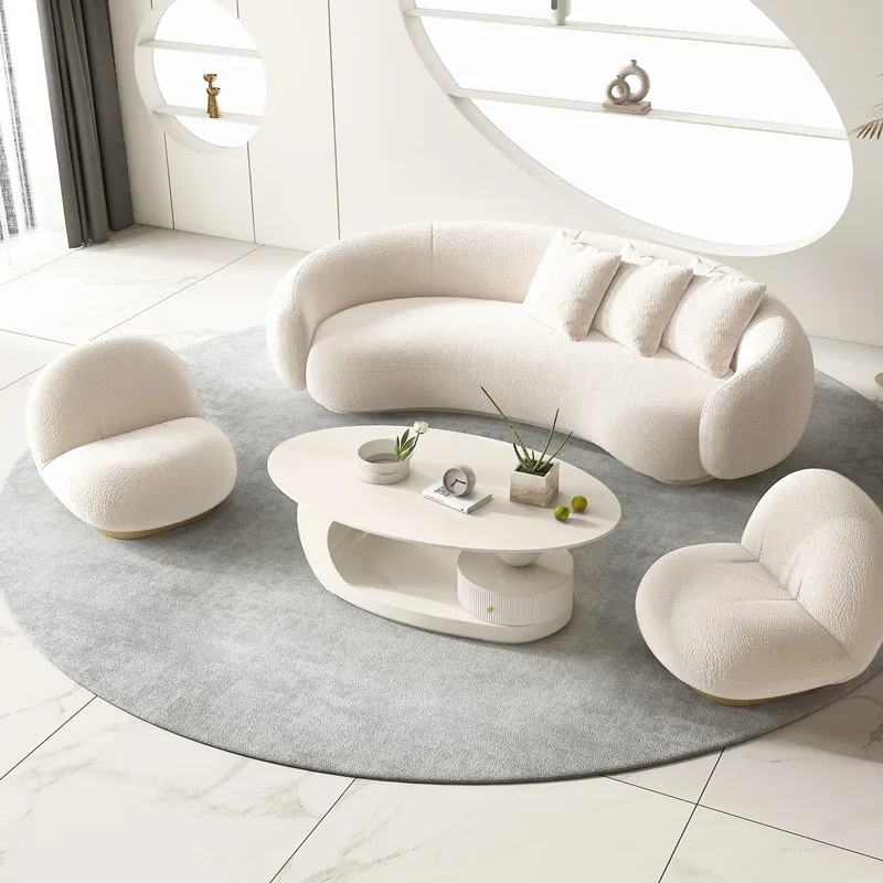 Luxury living room decoration black metal stainless steel frame combined end table round glass top center coffee table set