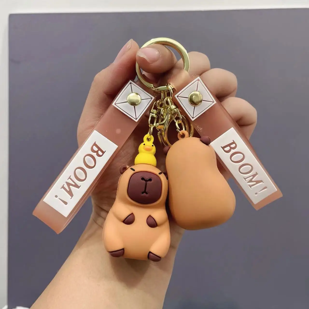 Kawaii Capybara брелок с милыми животными Сумка водяными свиньями кулон для сумки подарки девочек маленькая Подарочная сумка аксессуары морских свинок