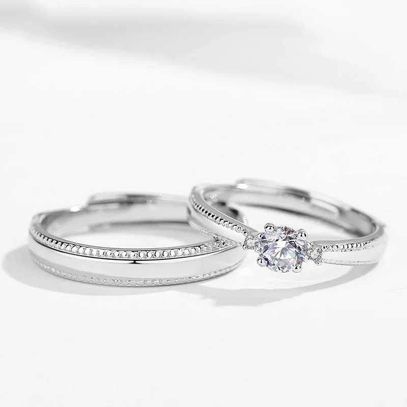 High Quality Custom Couple Rings Latest Wedding Jewelry Couple Rings Fashion Stainless Steel Jewelry Couple Rings