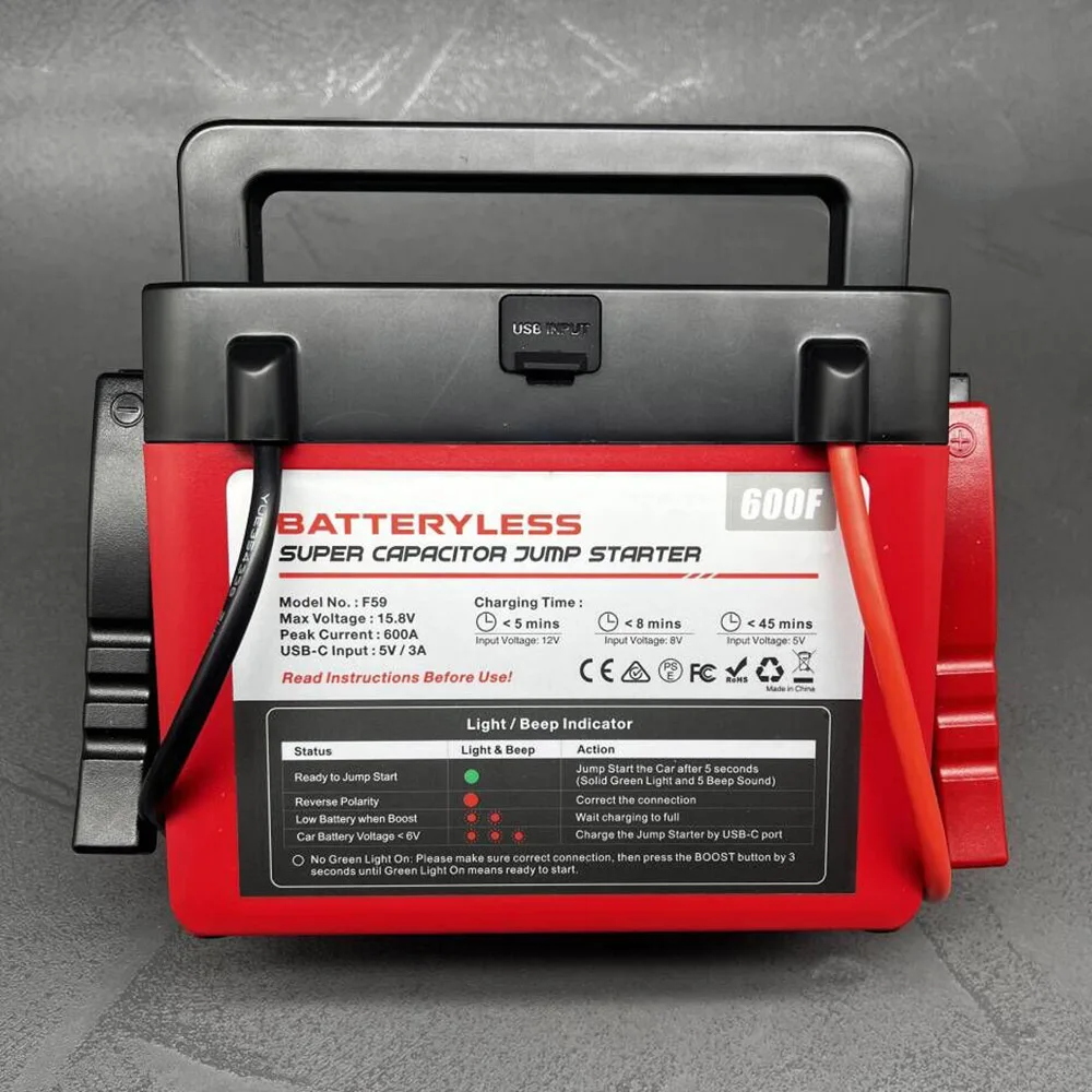 Quick Charge Batteryless Automotive Rectifier Starting Power UP To 8.0L Cars Ultracapacitor Protective Board Super Capacitor