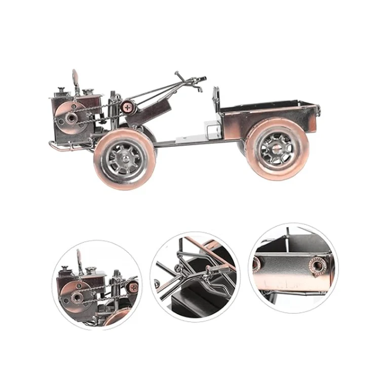 Tractor Model Truck Tractor Ornament Car Decoration Toys for Kids Small Car Display Model