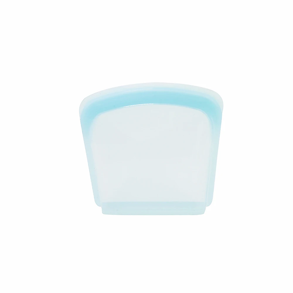 
LFGB Approval 100% Platinum Food Grade Silicone Snack Bag Portable Silicone Food Storage Bag 