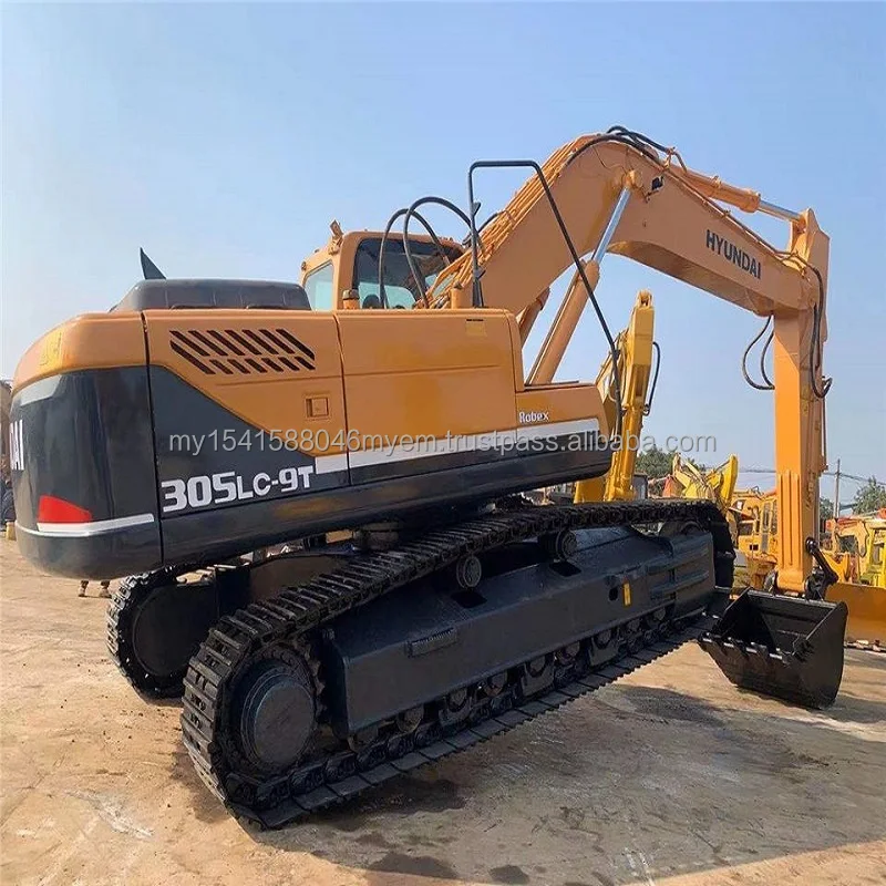 2019 Model Hyundai used excavator 305 crawler digger tractor 30ton excavator for sale