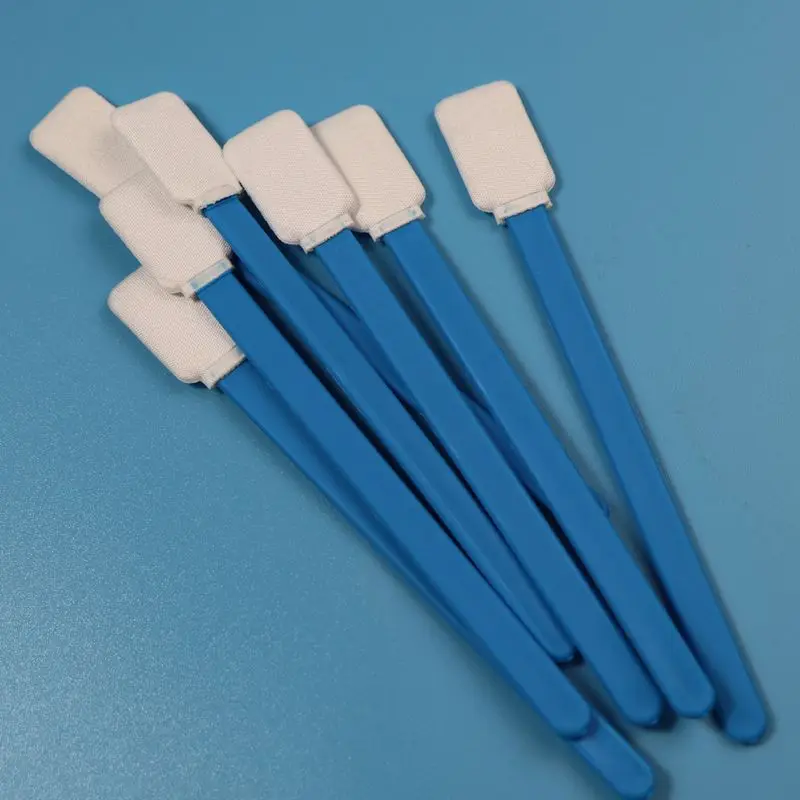 714 Lint Free PP Stick Rectangle Microfiber Cleanroom Swab for Screen Cleaning