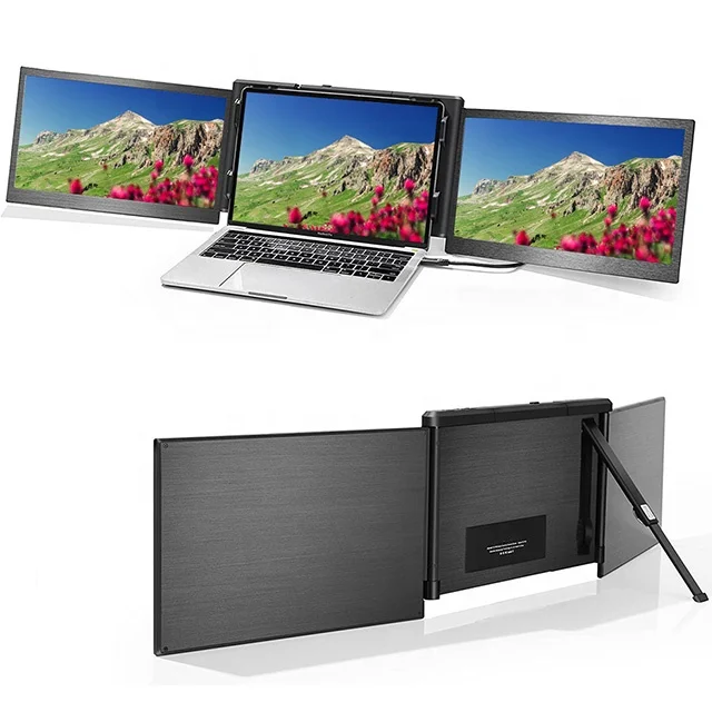 13.3 inch 16:9 FHD IPS Triple Laptop Screen Extender for Pad Triple Portable Monitor for Laptop Screen Extender