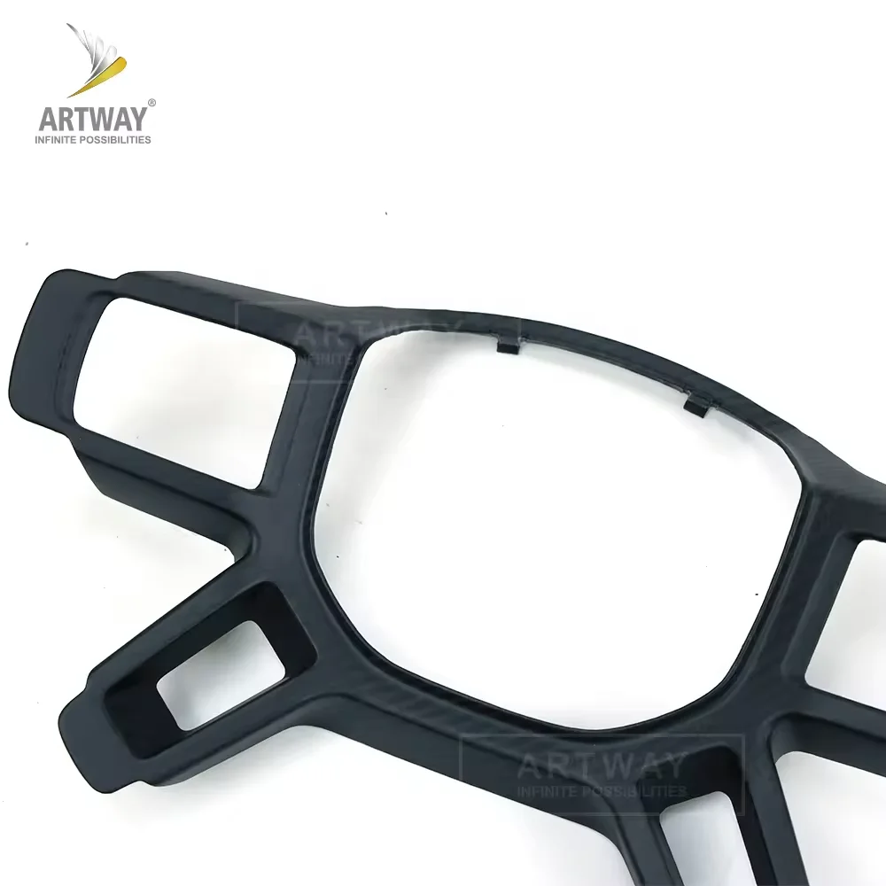 Car Interior Accessories Dry Carbon Fiber Steering Wheel Cover Trim for Land Rover Defender 2020+