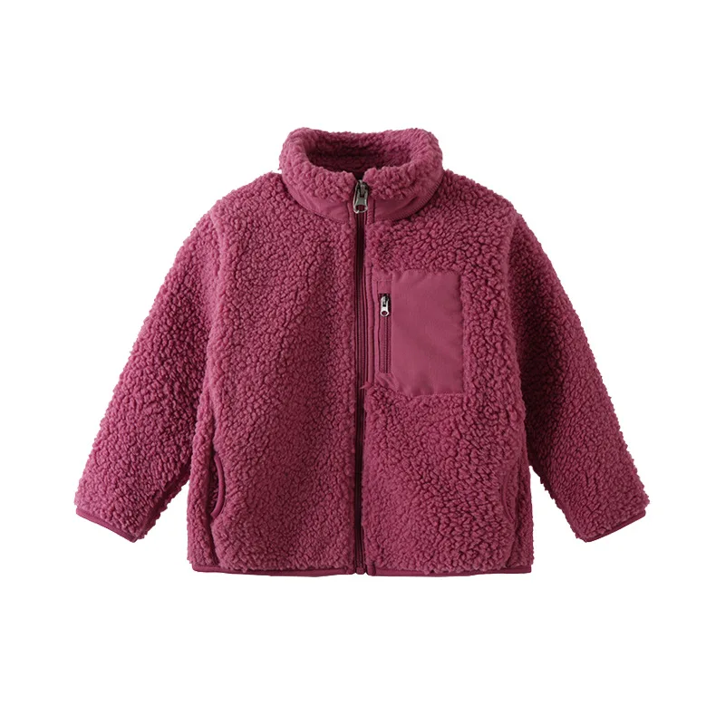 Handsome Boys Fleece Cardigan Autumn and Winter Heattech Outwear with Zipper Closure Kids Spring and Fall Tops