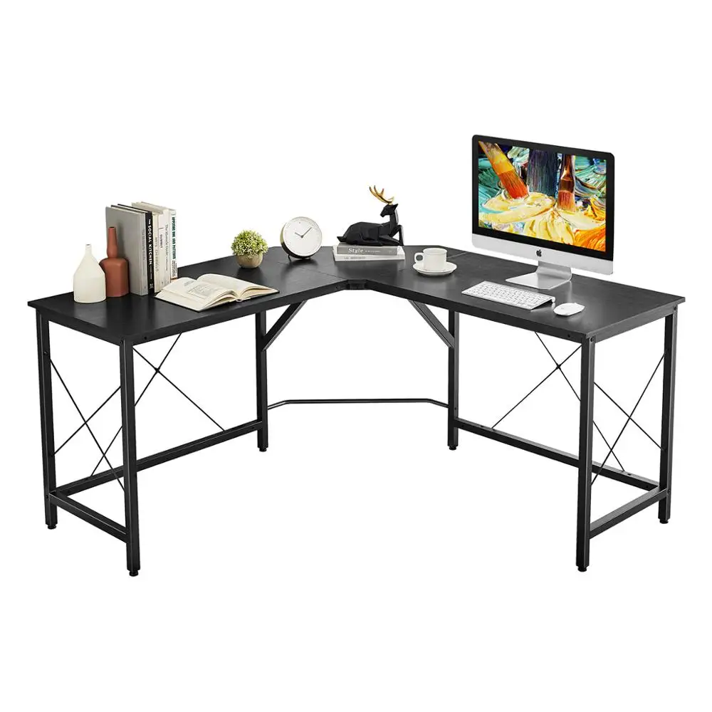 Industrial Style Table Office Desk Computer and Corner Two Pc