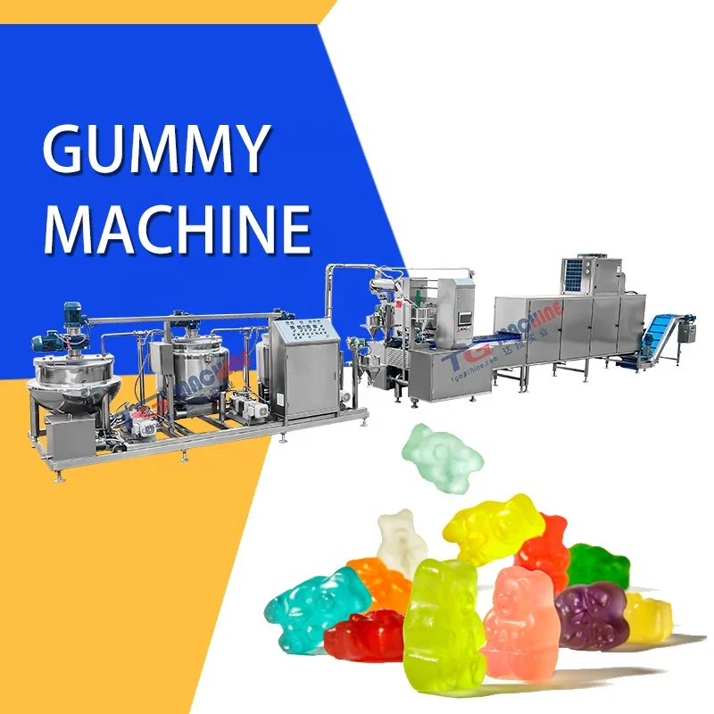 Long life service heavy equipment jelly gummy candy machine maker gummy machine production line
