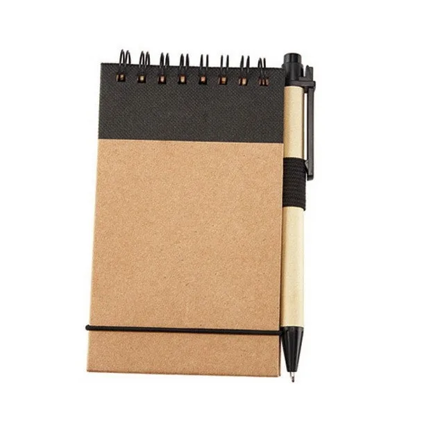 Customized  high quality advertising notebook and pen gift set with logo