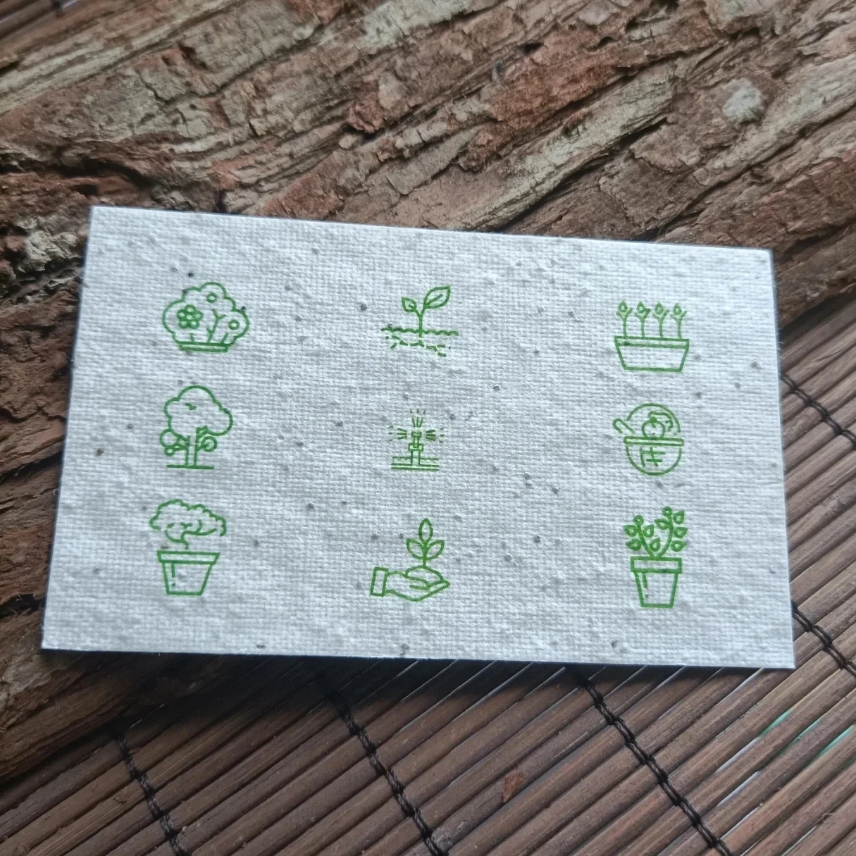 Eco-Friendly Plantable Seedpaper  Business Paper Thankyou  Sustainable Greeting Cards