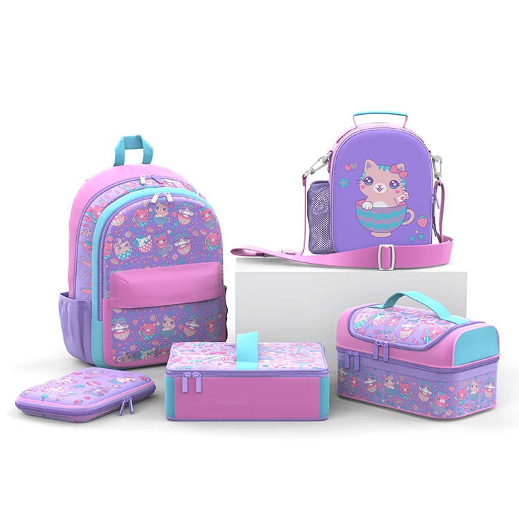 Kids Supplies Custom Bagpack Lunch Bag Set Kids Good Quality School Backpacks 2023