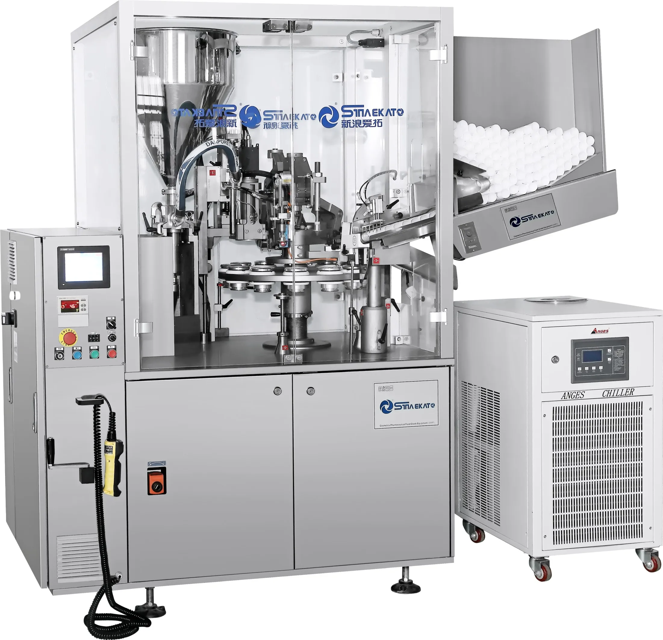 Полностью автоматическая высокоточная мягкая и Ламинированная Машина Для Запечатывания тюбиков для зубной пасты мазь