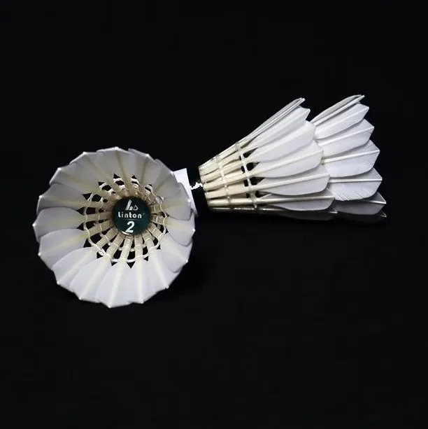Top rated hot sale goose feather badminton shuttlecocks indoor badminton shuttlecock