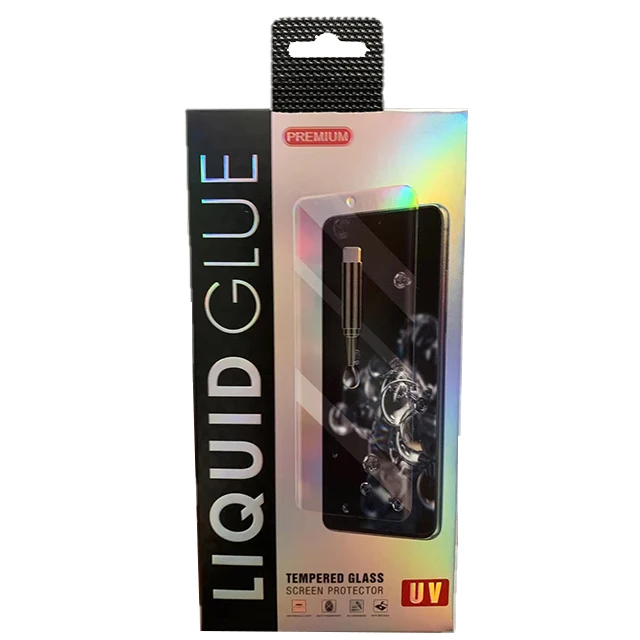 3d изогнутая пленка из закаленного стекла с упаковочной коробкой с УФ-клеем