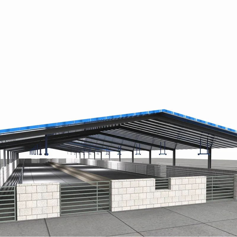 Стальные сборные дома, Ферма для коров, конструкция дома/стальная конструкция, бычья ферма