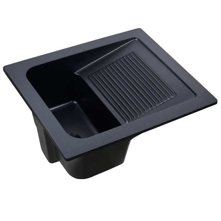 Luxury Quality Black Quartz Stone Laundry Sink Be Used for Bathroom Balcony