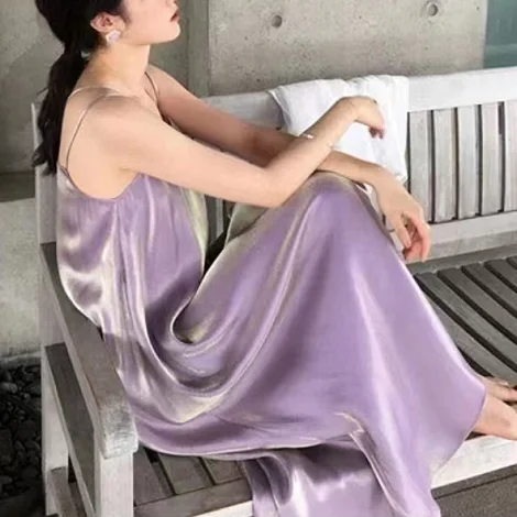 Popular Cotton Feeling Shinny Rayon Poly Satin Fabric Women Party Dress Imitated Silk Fabric