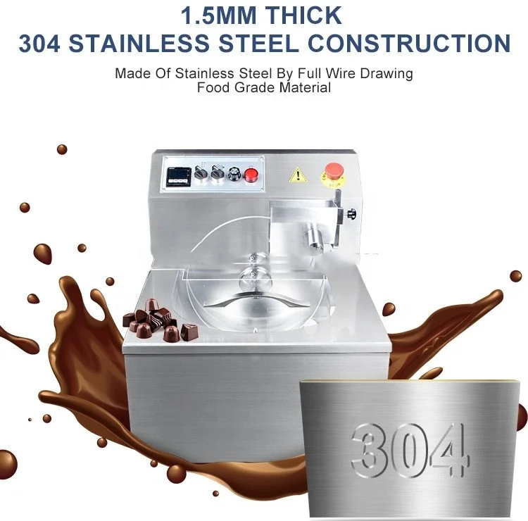 Multi-function Chocolate Melting/Tempering/Coating Making Machine Small Mould Molding Melting Machinery