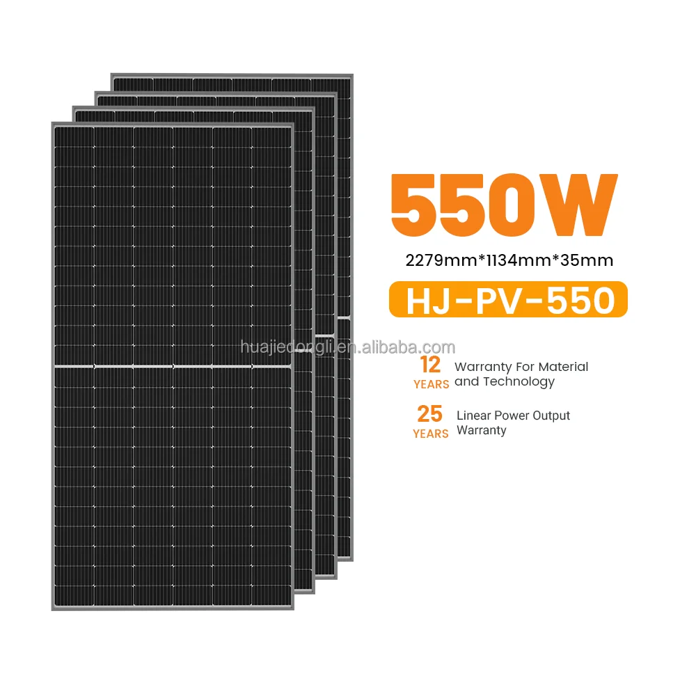 Solar Panel 550w 600w 440 Watts Placas Solares 410-420 550-560 Solar PV Panel Price from China
