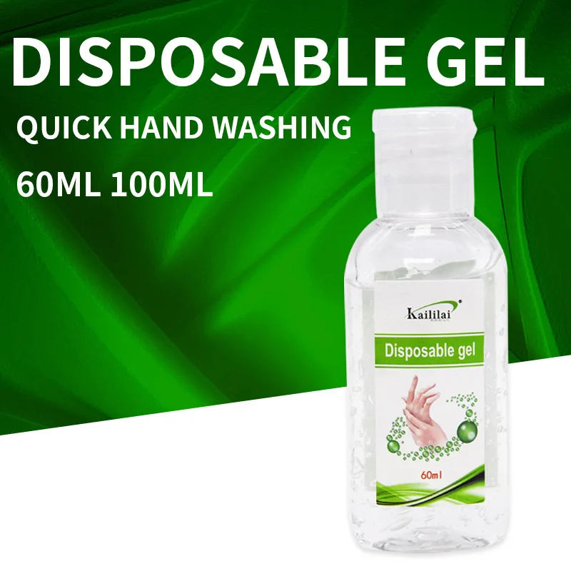 Wholesale Washless hand sanitizer gel 60ml 70% alcohol hand sanitizer 99.99% Antibacterial Portable Mini hand sanitizer