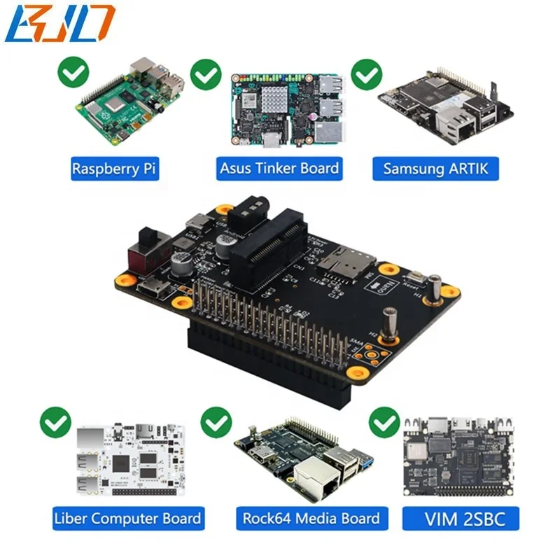 4G 3G LTE WWAN модуль модем Mini PCI-E MPCIe беспроводной адаптер карты NANO SIM Слот для Raspberry Pi 4 3 2 B + A Zero