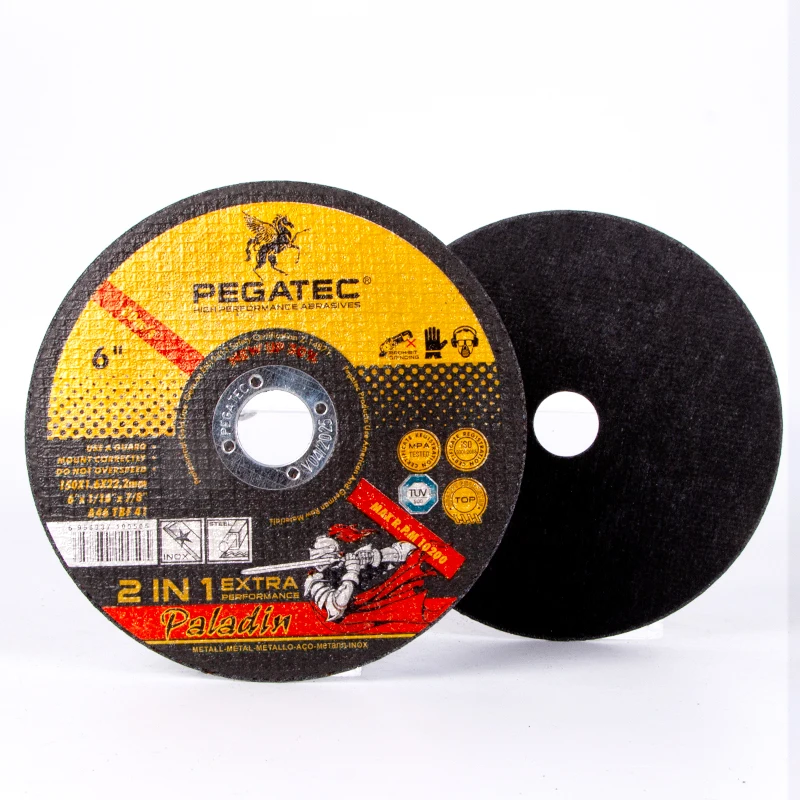 Pegatec China Price 6 Inch 150x1.6x22.2mm 1mm Stainless Steel Metal Iron Resin Bond Wheel Cutting Disc