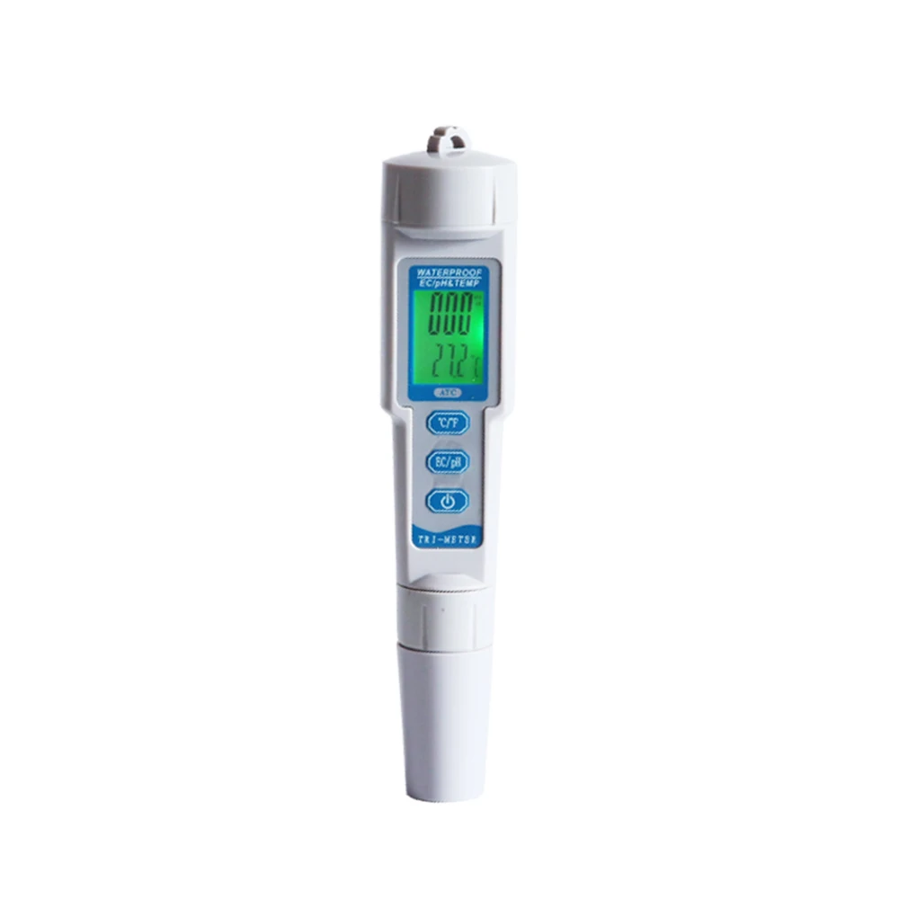 
PH-983 Water Quality Tester Drink Water Quality Analyser Multi-parameter PH Meter Pen Type Acidometer 3 in 1 PH EC TEMP Meter 