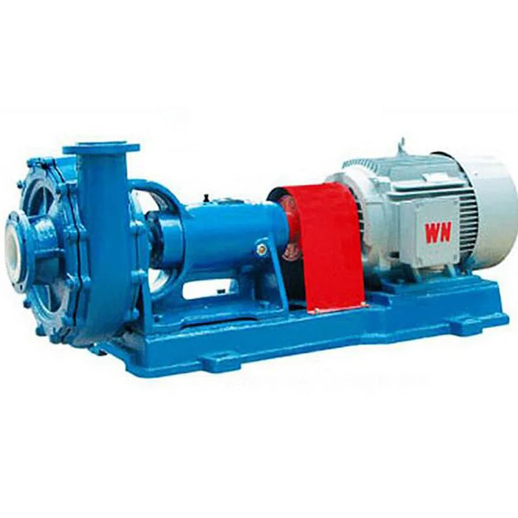Corrosion-resistant wear-resistant horizontal single suction centrifugal chemical mortar pump