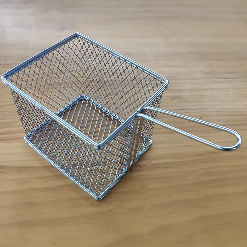 В наличии мини-корзина для фритюрницы из нержавеющей стали корзина жарки картофеля
