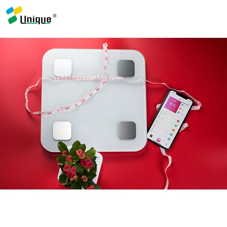 180kg new glass bmi body fat analyze personal electronic scale bluetooth smart digital scale body composition weighing scale