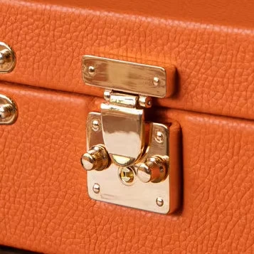 Популярный дизайн, замок багажника, деревянная коробка, металлический чехол с пряжкой, золотая фурнитура для чемодана