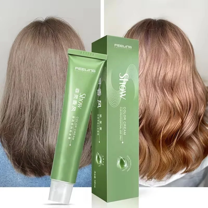 Feeling Professional Hair Dye Colour Japanese Formula Permanent Hair Color Cream of Warm Tone Shades 141