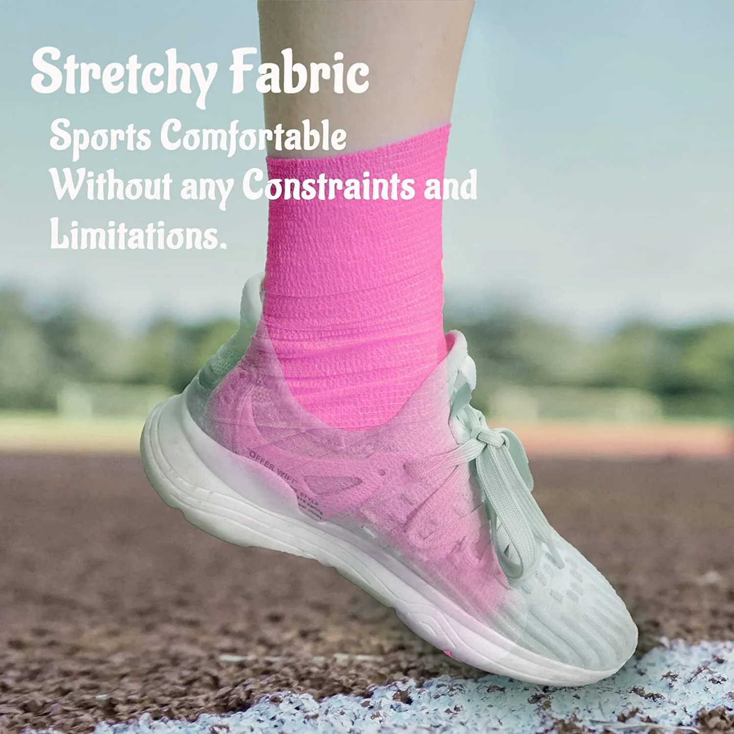 Bulk Wholesaleself Adhesive Elastic Sports Bandage 5cm X 4.5m Thumb Waterproof Bandage For Knee Wrist Football Palyer