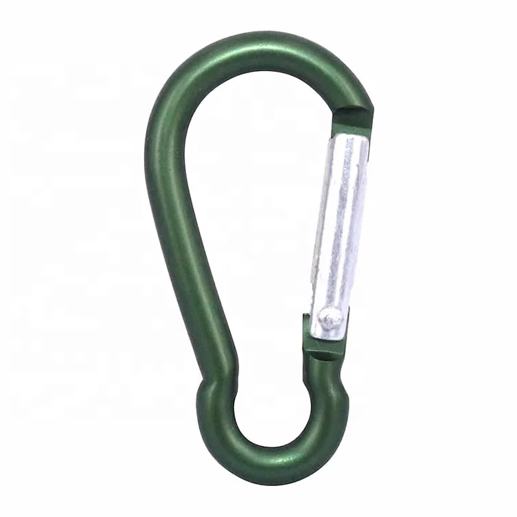 Factory Sell 14 Cm Large Carabiner Hook Mommy Stroller Hook With Sponge Handle Aluminium Alloy Hook Karabiner