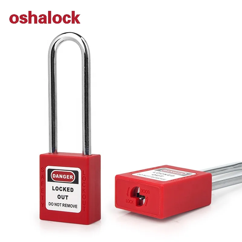 Производитель OEM, безопасный замок с 6 мм закаленной стальной скобой для блокировки промышленного оборудования