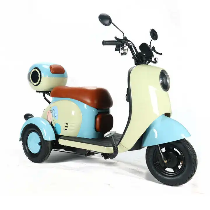 Factory Export Hot Selling 650W/800W Electric Steel 3-Wheel Passenger Tricycle Central Motor Customized E-Tricycle 48V Voltage